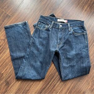 Vintage Levi's 505 Straight Jeans in Dark Blue Denim, 30x32